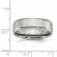 thumbnail image 6 of Titanium Ridged Edge 7mm Polished Band, 6 of 11