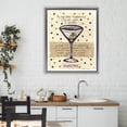 thumbnail image 2 of Stupell Industries Dotted Martini Recipe Gray Framed Floater Canvas Wall Art design by Nancy Overton, 31 x 25, 2 of 9