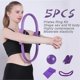 thumbnail image 5 of 5 Pcs Pilates Ring Set 14" Yoga Fitness Magic Circle Pilates Equipment For E Workouts Fitness Kit, 5 of 5