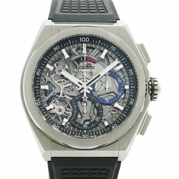Pre-Owned Zenith Defy El Primero 21 95.9000.9004 78.R782 Skeleton Dial Men's Watch (Good)