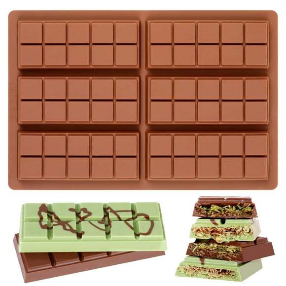 Molde primario para barras de chocolate, silicona antiadherente, Dubai Pistacho