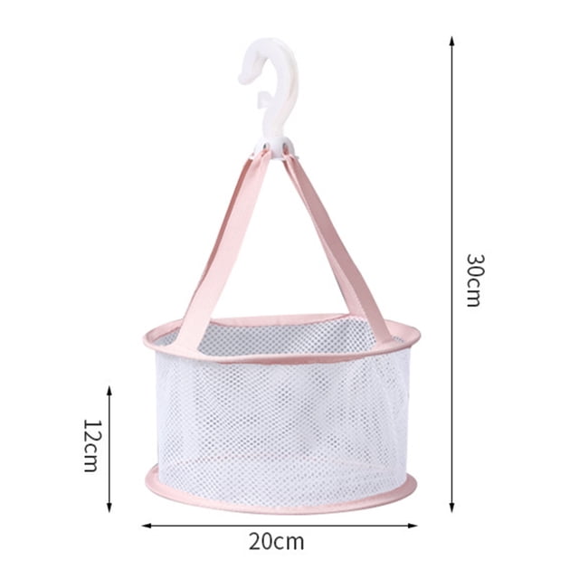Cesta De Red Para Brochas De Maquillaje, Bolsa De Red Para Secado De Huevos De Belleza, Estante De Secado Colgante, Cesta De Red Para Brochas De Maquillaje, Herramienta De Esponja ANGGREK Rosa 20cm