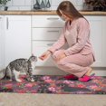 thumbnail image 3 of Dachshund Dog and Flower Floral Kitchen Rugs Sets Of 2,Anti Fatigue Kitchen Mat Rugs Non Slip Washable,Decorative Kitchen Floor Mats for Kitchen,Sink,Laundry,17"x30"+17"x47", 3 of 7