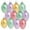 Multicolor, variant on Darzheoy Pastel Frost Blown Glass Easter Ornaments, Handcrafted Hanging Tree Decorations, Easter Egg Holiday & Party Decor, 12-Piece Set
