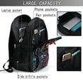 thumbnail image 4 of Balery Paisley Mochila con carga USB para hombre y mujer - Mochila impermeable y antirrobo para portátil con puerto USB para viajes, trabajo, estudios y universidad, 4 of 7