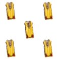 thumbnail image 3 of maskred Femmes de la Mode Plage Vacances Robe Boho Ethnique Élégante Robe en Vrac Jaune 5Set, 3 of 6