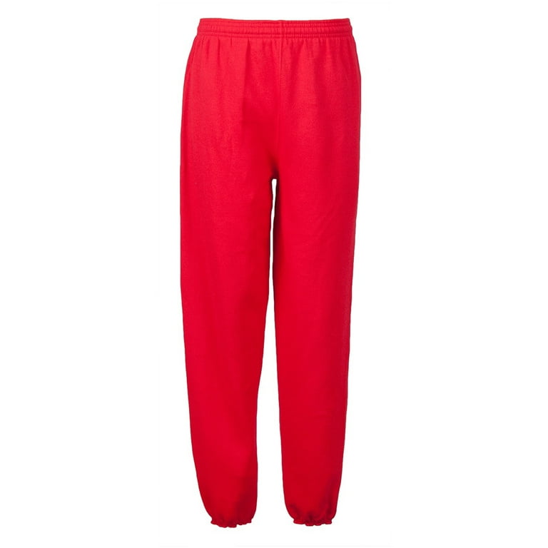 Heavy Blend Sweatpants Cotton/Polyester - Red - S