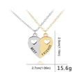 thumbnail image 3 of Collier de Clavicule Mode Frais Meilleurs Amis Bijoux pour Femmes, 3 of 9