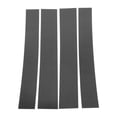 thumbnail image 1 of Unique Bargains 4 Pcs Moldura de ventana del pilar de la puerta para Cadillac Escalade 2007-2014 Patrón de fibra de carbono negro Etiqueta anti rasguños Cubierta de postes del pilar, 1 of 1