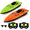 Normal Version, variant on Remote Control Boat 2-Pack, 2.4G Dual Motor Speedboats for Pools and Lakes, Waterproof Outdoor Water Toy for Kids Age 6 , Orange & Green