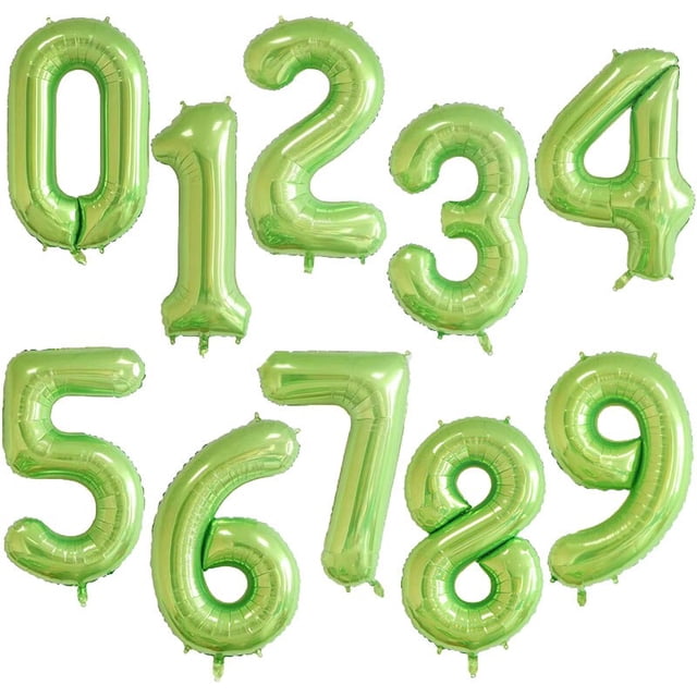 Globos de aluminio con números gigantes para adultos y niños, figuras de helio de aire de 32/40 pulgadas, suministros de decoración para fiestas de cumpleaños, 0-9 Globos digitales