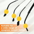 thumbnail image 4 of Uxcell 15 Pairs Glasses Ear Grip 14mm Anti Slip Eyeglass Ear Grips Round Type Yellow, 4 of 6