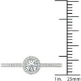 thumbnail image 4 of 1/2 Carat T.W. Diamond Single Halo 14kt White Gold Engagement Ring, 4 of 5
