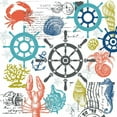 thumbnail image 2 of Hogan, Melody 26x26 White Modern Wood Framed Museum Art Print Titled - Coastal Collage, 2 of 4