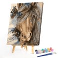 thumbnail image 2 of Wdftyju Kits de pintura al óleo de caballo de flores por números, cuadro de lienzo, arte de pared, Color artesanal DIY Wdftyju 6wk5ql5ut7ga0kg1, 2 of 9