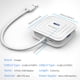 thumbnail image 1 of Essager 4-en-1 Adaptador USB Convertidor Computadora de escritorio Computadora portátil Divisor de 4 puertos, Blanco, USB 3.0, 0.25m Inevent EL5269-07, 1 of 6