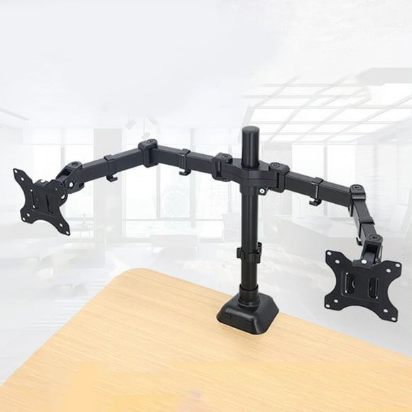 Peggybuy Single/Dual Monitor Stand Desk Mount Stand for 17 To 32 Inch Computer Screens