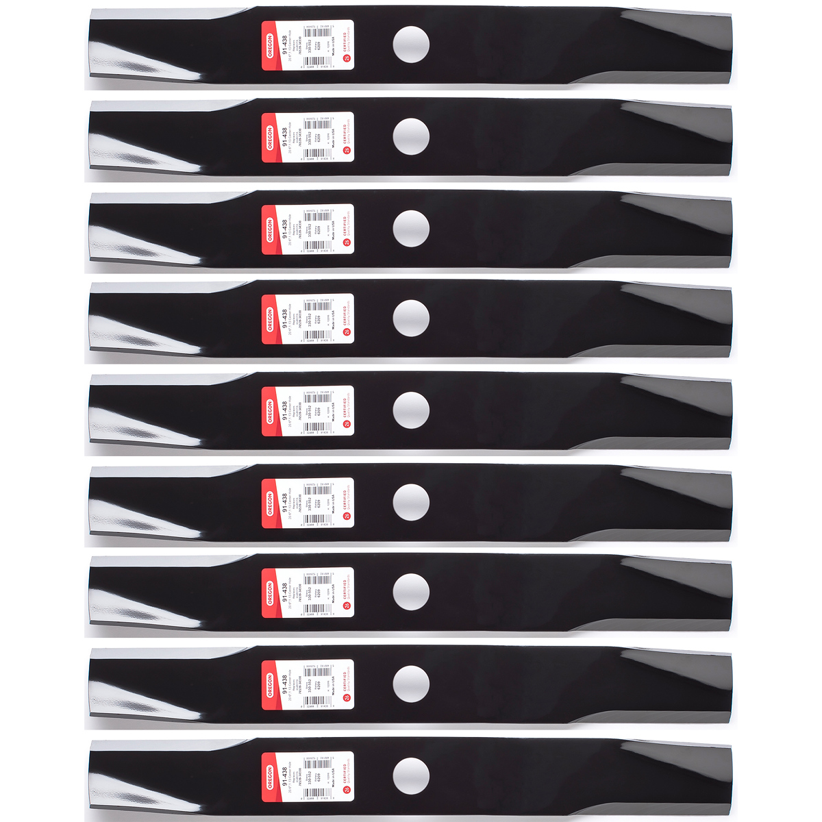Hustler 60 Inch Mower Blades 3PK Oregon Heavy Duty Blade For 60