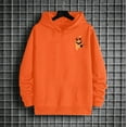 thumbnail image 4 of YMNXA Mens Hoodies Long Sleeve Abstract Print Comfortable Loose Fit Fashion Sweatshirt For Casual Daily Wear Orange M, 4 of 5