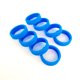 thumbnail image 2 of 2uds. Fundas protectoras de silicona para ruedas de equipaje, 8 Uds., para equipaje de mano (azul), 2 of 2