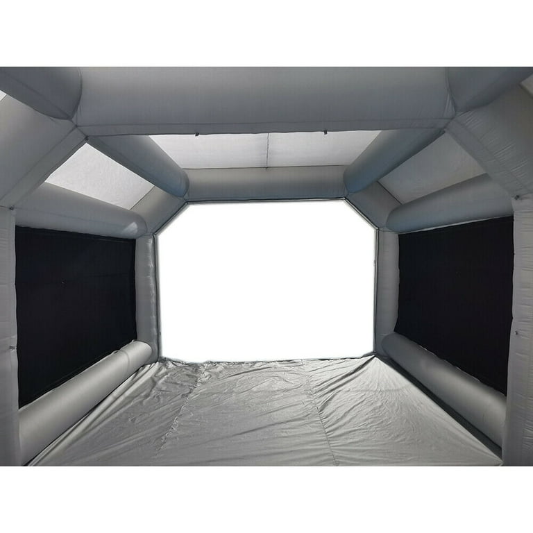 Portable Inflatable Paint Booth Large Spray Booth Car Paint Tent W/Air Filter System & Blowers Edrosie Inc Size: 118 H x 315 W x 177.2 D