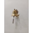 thumbnail image 2 of Nautical Wall Hanging Ship Bell Dinner Bell Tip Bell Indoor/Outdoor Decoration Bells (D-3 inch H-3 inch, Brass), 2 of 4