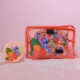 thumbnail image 3 of Impressions Vanity Disney Stitch Nested Makeup Clutch Set with Faux Leather Cosmetic Bag, Coral, 3 of 4