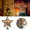 thumbnail image 6 of YWIYIUD Christmas Tree Topper Farmhouse Christmas Decor Christmas Tree Decorations Rattan Christmas Tree Star, 11 Inch Vintage Xmas Decoration for Rustic Christmas Tree Topper, 6 of 6