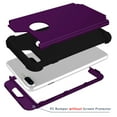 thumbnail image 2 of Dteck iPhone 8 Plus Case, Dteck Heavy Dual Layer Rugged Shockproof Case Hard PC Protective Back Cover For Apple iPhone 8 Plus, Purple, 2 of 7