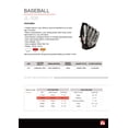 thumbnail image 5 of Barnett JL-105 - Baseball Glove, Outfield, Polyurethane, Size 10.5 ", Red Color (Right Hand Throw), 5 of 5