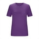 thumbnail image 5 of Camisetas de talla grande,Camiseta estampada para mujer, blusa de manga 3/4, cuello redondo, informal, tela de imitación, ideal para el hogar y el uso diario, sopatenor, 5 of 8