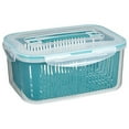 thumbnail image 1 of Berry Container Fruit Produce Food Storage Containers With Removable Drain Colanders Vegetable Fresh Set | Refrigerator Organizer, 1 of 8