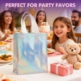 thumbnail image 7 of 15 Pcs Iridescent Gift Bags with Handles, 8x4x10 Inch Holographic Reusable Gift Bags Medium Size, Ideal for Birthday, Christmas, Party Favors, Wedding, Holidays, Valentines, 7 of 7
