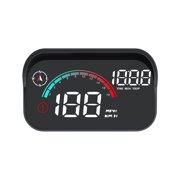 Digital GPS Head Up Display M22, Windshield Speedometer Projector with Compass, Overspeed Alarm, Mileage per Trip, Auto Brightness, HUD 3.5 Inches Speed Meter Gadgets for Car for All Vehicles
