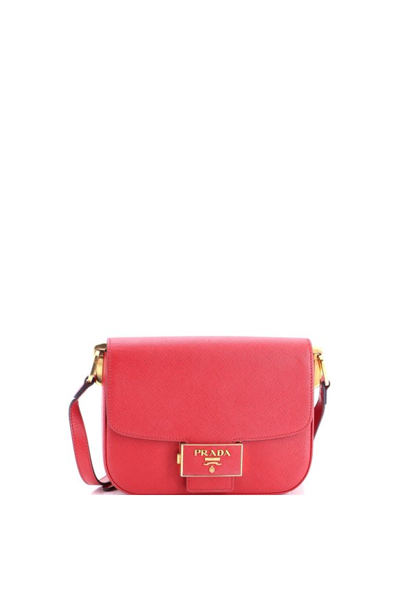 Pre-Owned Embleme Flap Bag Saffiano Leather Small By Rebag