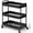 Black, variant on 26" Extra-Wide 3-Tier Heavy Duty Metal Utility Cart, White
