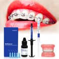 thumbnail image 2 of Kit de adhesivos para ortodoncia dental Brackets de cerámica y metal fotopolimerizables Accesorios invisibles Adhesivos Material para dentistas Herramientas, 2 of 5
