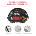 thumbnail image 5 of Easygdp Basketball Shower Caps for Women, Double Waterproof Layers Shower Cap, Quick Drying Bath Hair Cap Reusable, 5 of 9