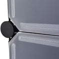 thumbnail image 2 of vidaXL Modular Storage Wardrobe Black Plastic and Steel Wire 16-Door 18-Shelf, 2 of 7