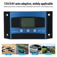 thumbnail image 3 of MPPT Solar Controller, 12V 24V Solar Panel Regulator with LCD Display Multiple Guards Function, Solar Controller for Improving Energy Utilization Efficiency, 3 of 7