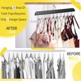 thumbnail image 5 of Topekada 2 Pack Bra Hanger for Closet, Tank Top Hanger, 40 Hooks Capacity Foldable Wood Space Saving Hanger Closet, Organizers and Storage for Dorm and Apartment for Tank Top, Bra, Scarf, 5 of 8