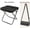 Black, variant on 2026 New Foldable Backpack Stool,  Portable Folding Camping Stool, Tiny Foldable Stool which can Turn Into a Satchel, Lightweight Ultralight Pocket Chair, for Fishing Hiking Hunting  (Black, Large)