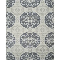 SAFAVIEH Wyndham Louise Medallion Area Rug, Silver/Blue, 10' x 14'