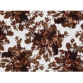 thumbnail image 2 of Zelouf Floral Print On Charmeuse  , Sewing, DIY, Crafts Fabric by the Yard, Brown Tan, 10 Yard, 2 of 2