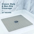 thumbnail image 2 of SlipX Solutions 21 x 21 Square Rubber Safety Shower Mat, Tan, 2 of 9