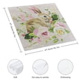 thumbnail image 3 of WYYP Rabbit Flowers Pink Rose Cloth Napkin for Farmhouse Party Dining Table Decor Reusable 6 PCS, 3 of 7