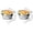 clear (2pcs), variant on Innovative Life Large Salad Bowl on Ice with Lid,Veggie Platter ,Party Supplies,Chilled Mixing Serving Bowl for Party