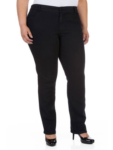 Women's Plus-Size Straight Jeans - Walmart.com