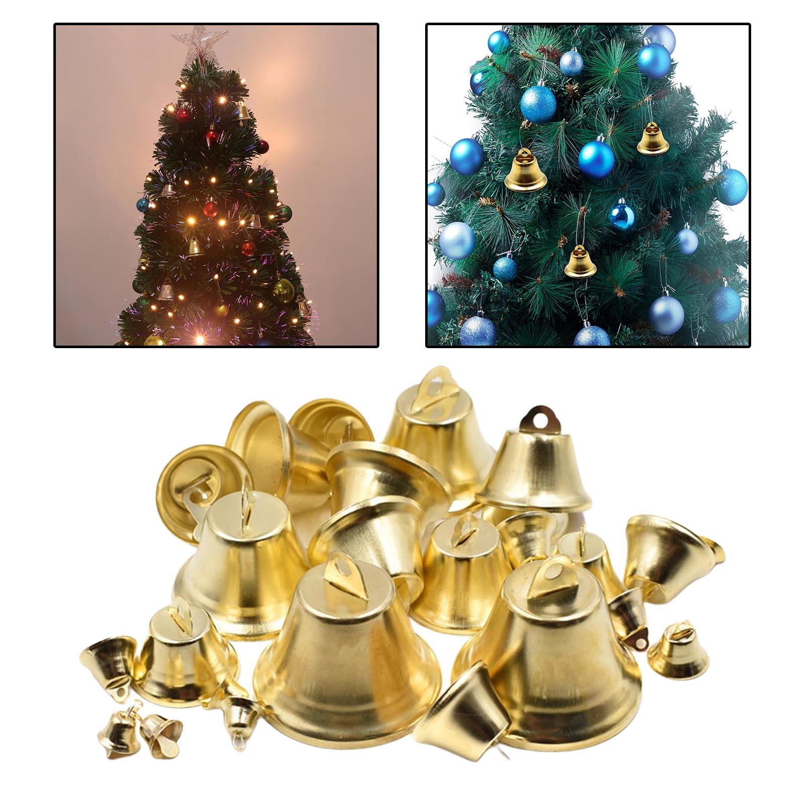 Tiny Bells, Colorful and Beautiful Small Bell Small and Cute Suitable for  DIY Craft Long‑lasting Shiny for Festival Decoration(gold)