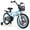 Blue, variant on Costway 18" Kid's Bike for 4-8 with Height-Adjustable Handlebar & Saddle Handbrake Purple
